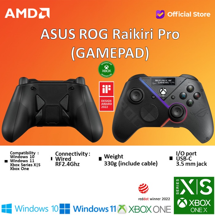 Jual New Gamepad Asus Rog Raikiri Pro Wireless Pc Controller Terbaru ...