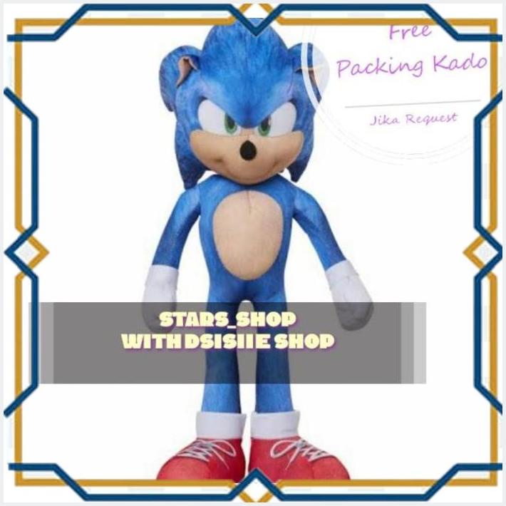 Jual [STS] SONIC THE HEDGEHOG 2 THE MOVIE SONIC PLUSH 13