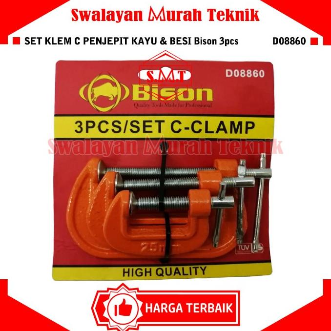 Jual Klem C Set Pcs Bison D Catok Kayu Clamp G Penjepit Kayu Besi Shopee Indonesia