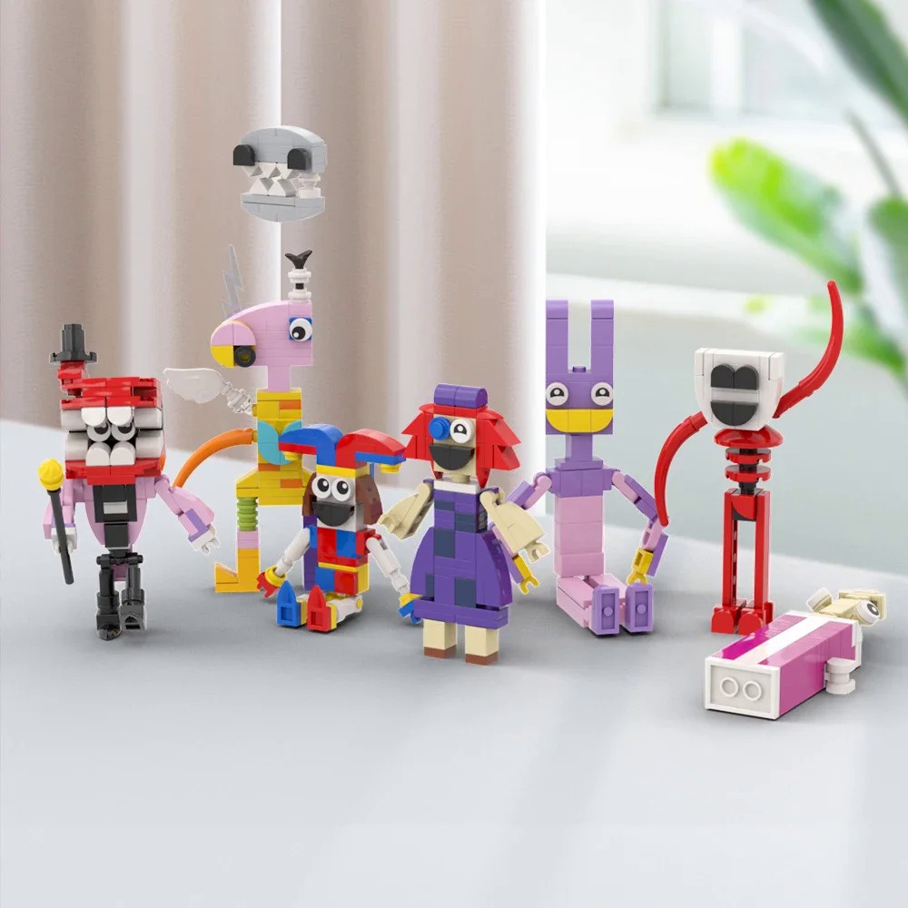 Jual The Amazing Digital Circus Jester Action Figure Building Block Kit ...