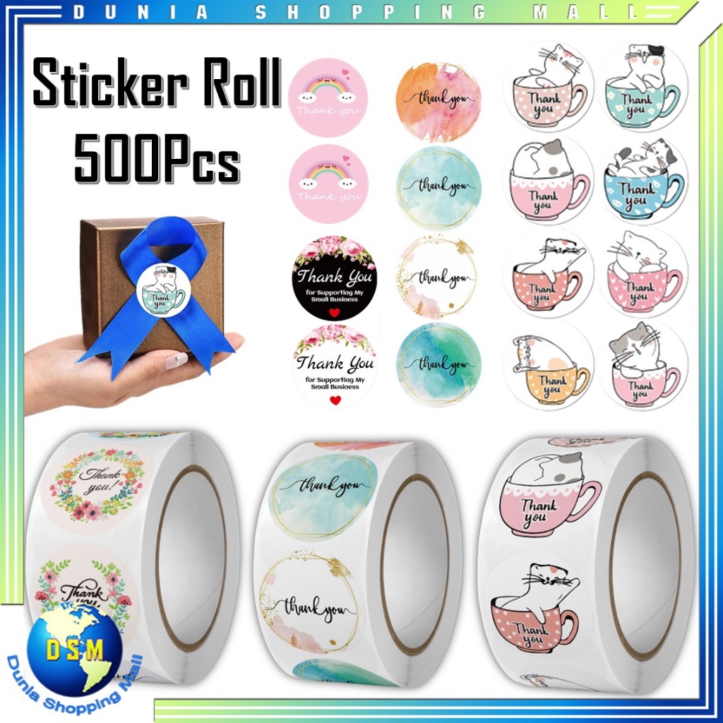 Jual Sticker Thank You 500 Pcs Terlengkap & Harga Terbaru Oktober 2026 ...