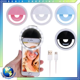 Dsm Ring Selfie Led Lampu Selfie Bulat Untuk Kamera Hp Mikro Usb Ring Bulat
