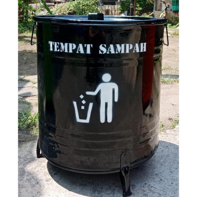 Jual Tempat Sampah Drum Besi Besar 40l Bakar Pot Tong Besi Praktis Murah Shopee Indonesia 0543