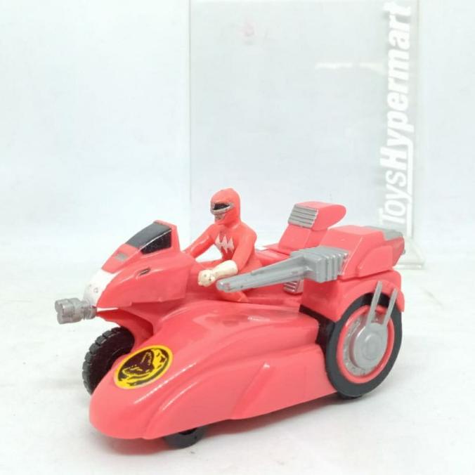 Jual ORIGINAL Power Rangers Red Ranger Figure with Motorcycle Saban ...