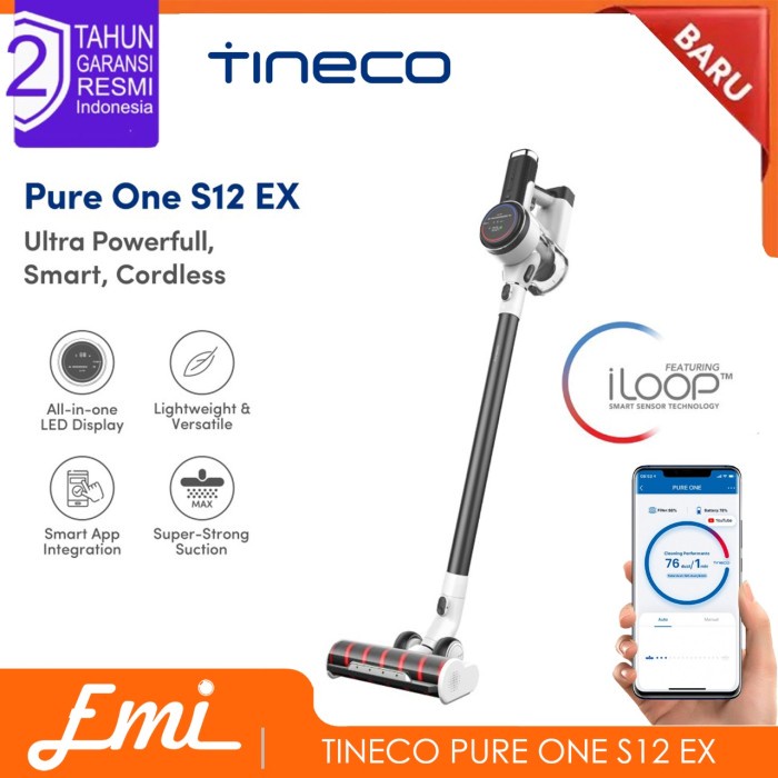 Jual Tineco Pure ONE S12 EX Smart Cordless Stick Handheld Vacuum