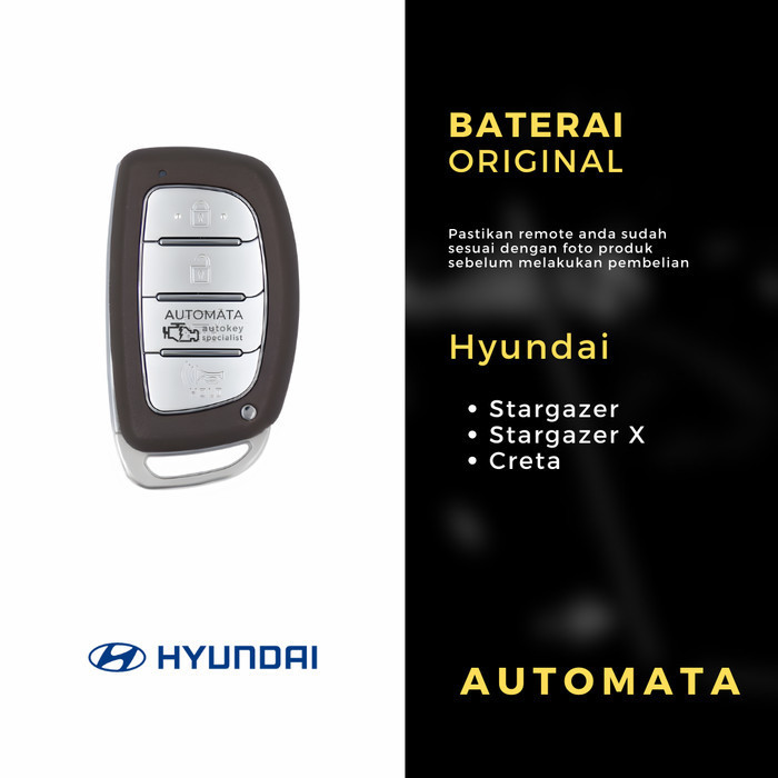 Jual hm01 Baterai Remote Kunci Mobil Hyundai Creta Original Panasonic ...