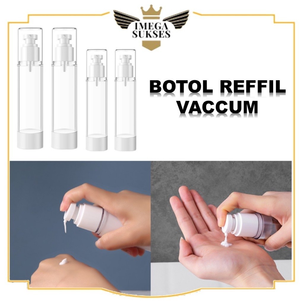 Jual PHG - Botol Refill Vacuum 50Ml Bottle Pump Lotion Airless 80Ml ...