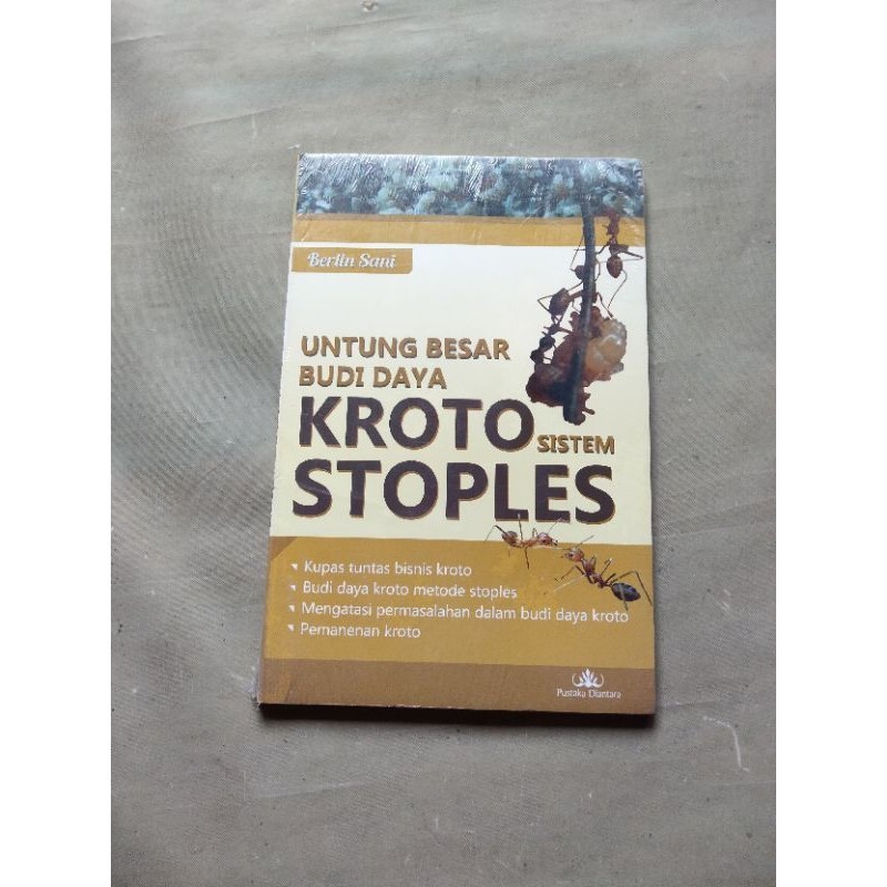 Jual Buku Peternakan Untung Besar Budidaya Kroto Sistem Stoples