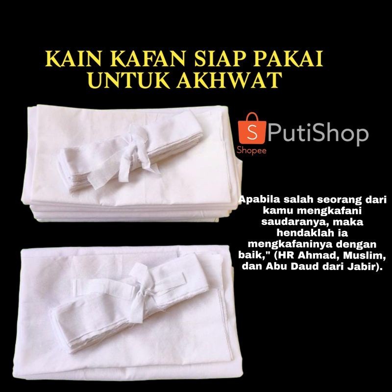 Jual Kain Kafan jenazah wanita laki-laki ikhwan akhwat (sudah di potong ...