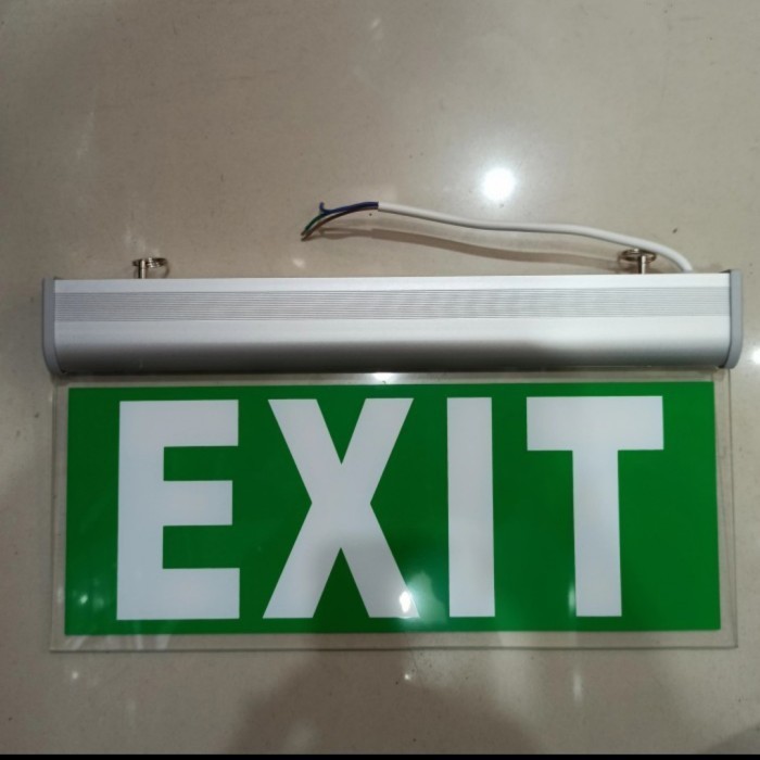 Jual Lampu exit led arcylic / lampu darurat / exit sign / emergency led ...