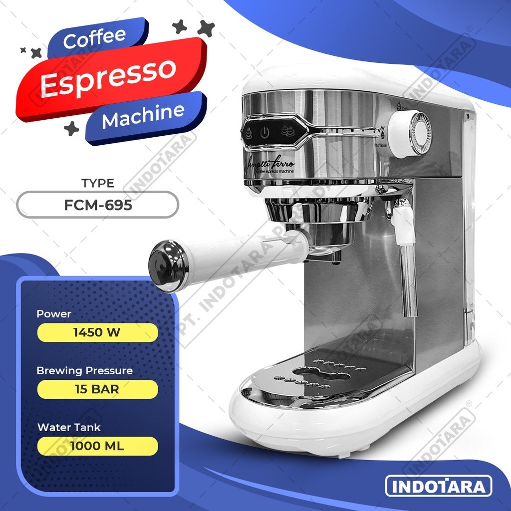 Jual Mesin Kopi Espresso / Espresso Machine Ferratti Ferro Fcm695 ...