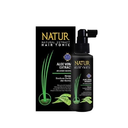 Jual Natur Hair Tonic Aloevera Extract Menjaga Kesuburan Rambut (90 ml ...