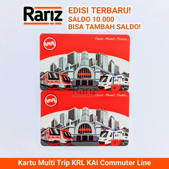 Jual Kartu Multi Trip KRL KAI Commuter Line KMT Kereta Edisi Terbaru