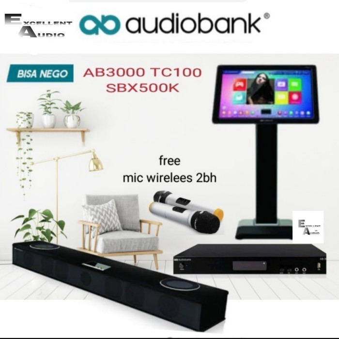 Jual Audiobank Ab3000 Tc100 Sbx500 Sbx 500 Package Karaoke Soundbar