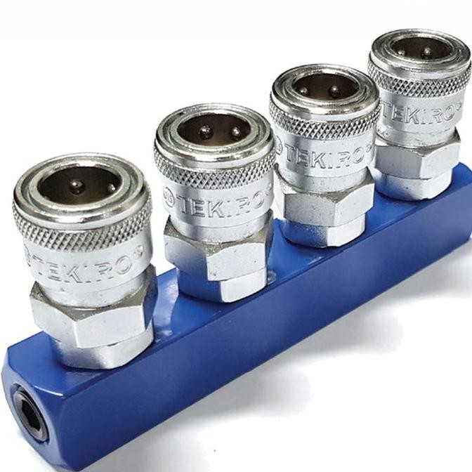 Jual Tekiro Quick Coupler 4 Way - Kopler Sambungan Angin Kompresor ...