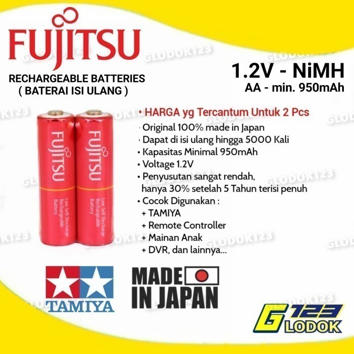 Jual Jual Fujitsu Battery Aa Mah Pink Baterai Batre Tamiya Mah