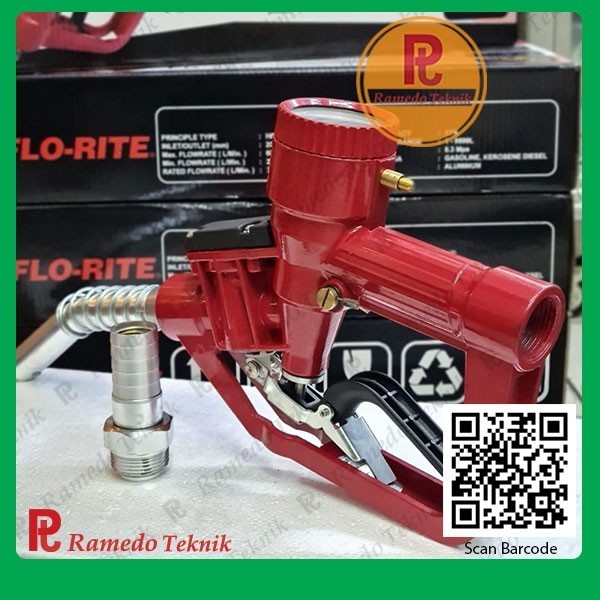 Jual Fuel Nozzle Gun With Flowmeter Flo-Rite Fr-25S 1 Inch-Jual Nozzle ...