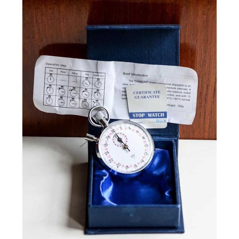 Jual Stopwatch Diamond Analog 803 2 Knock Original Grosir Shopee