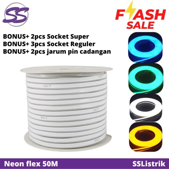 Jual Lampu Neon Flex Led Selang Flexible Sign Strip Fleksibel M