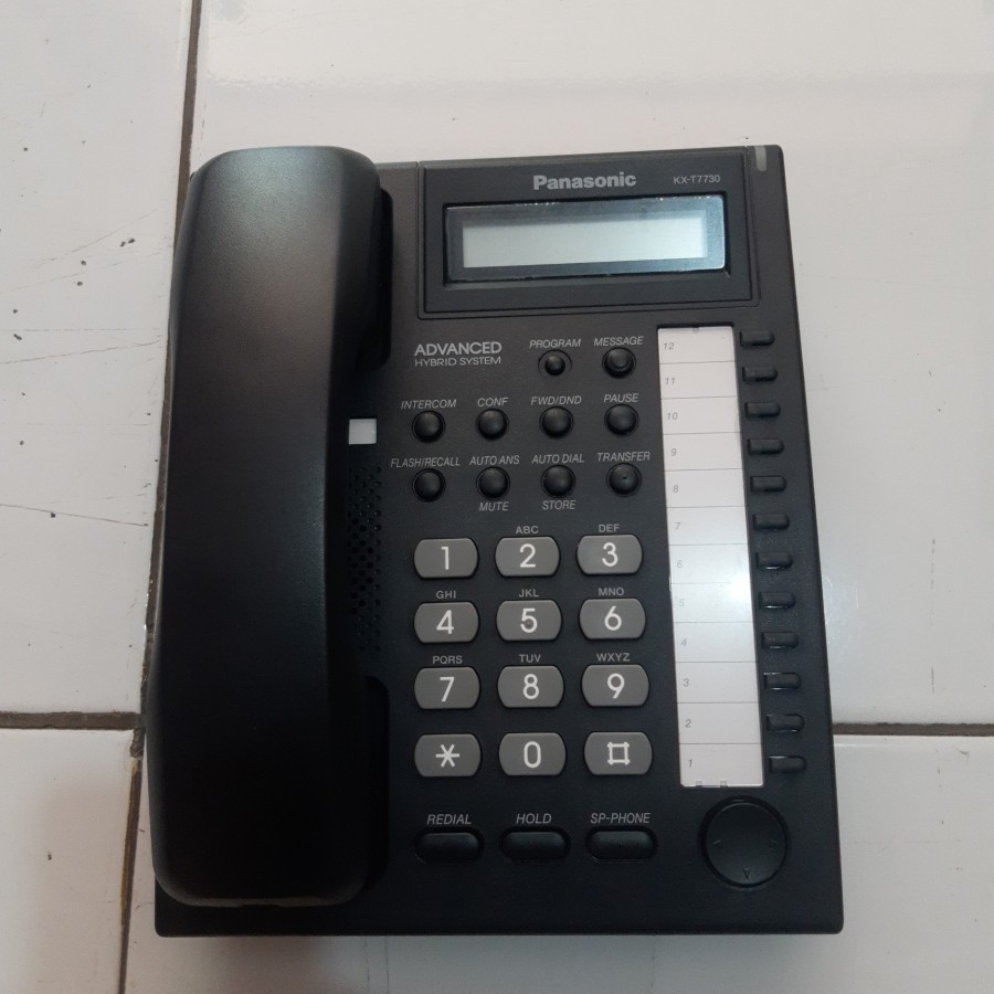 Jual Telepon Master Panasonic KX-T7730 Hitam | Shopee Indonesia