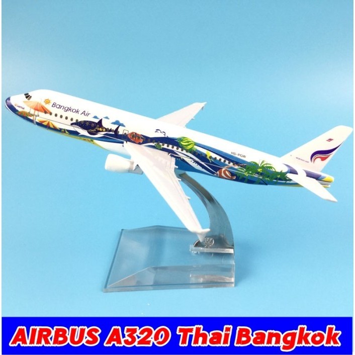 Jual Miniatur Diecast / Die cast Pesawat Terbang BANGKOK Air | Shopee ...