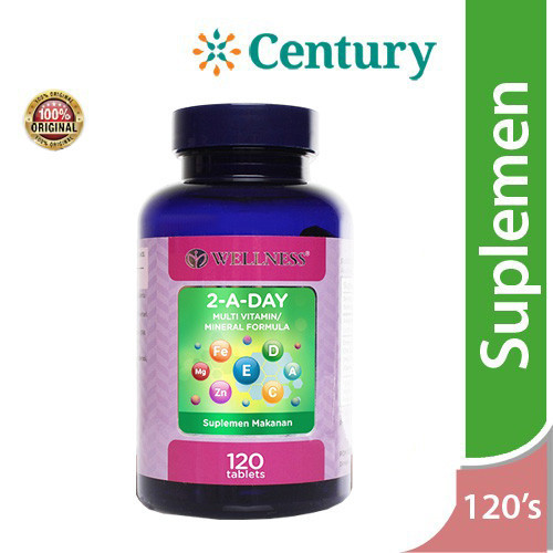Jual Wellness 2-A-Day Multivitamin 120 Tablet/Daya Tahan Tubuh/Vitamin ...