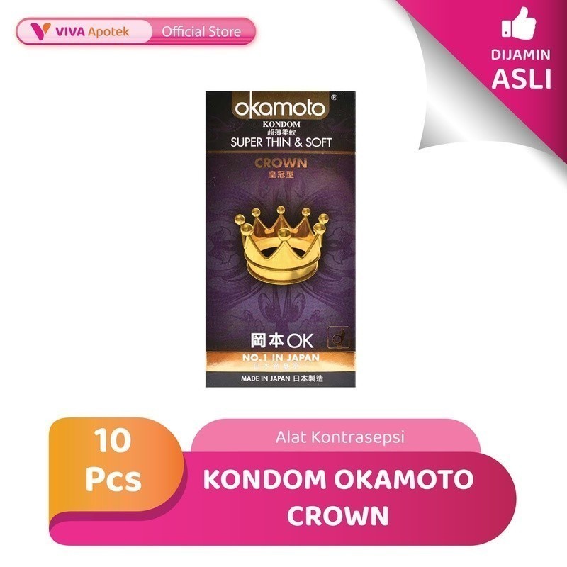 Jual Kondom Okamoto Crown Alat Kontrasepsi (10 Pcs) | Shopee Indonesia