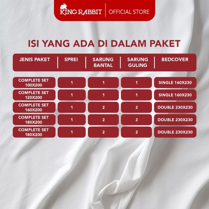 Jual King Rabbit Organic Bamboo Velvet Complete Set Motif Romano Grey ...