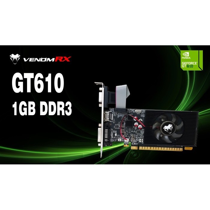 Jual Vga Card Nvidia Venom Rx Gt 610 1Gb Ddr3 64Bit Vga Hdmi Dvi ...