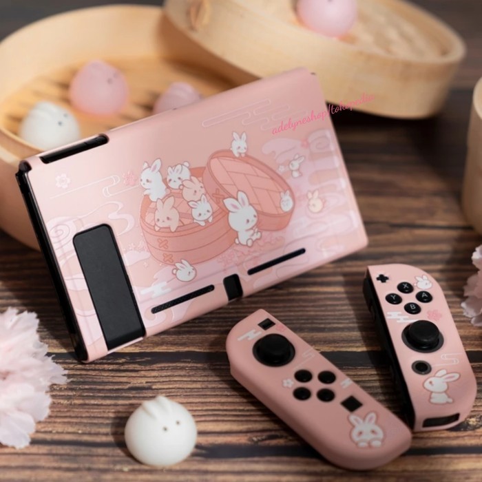 Jual Soft Case Pink Dimsum Bunny Mantao Nitendo Switch Geekshare ...