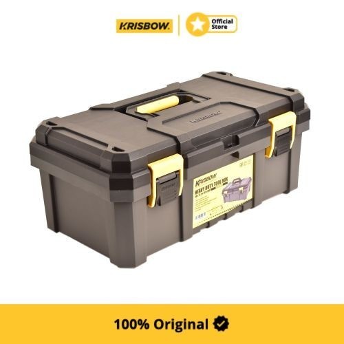 Jual Krisbow Kotak Plastik Tool Box 48 X 27.5 X 20.5 Cm - Blk/Ylw ...