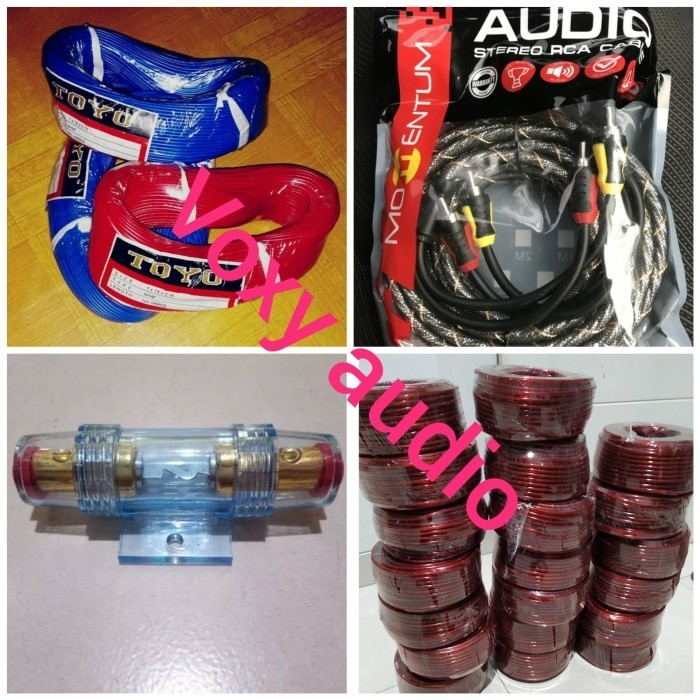 Jual Kabel Set Audio Mobil Untuk Instalasi Subwoofer Aktif Shopee