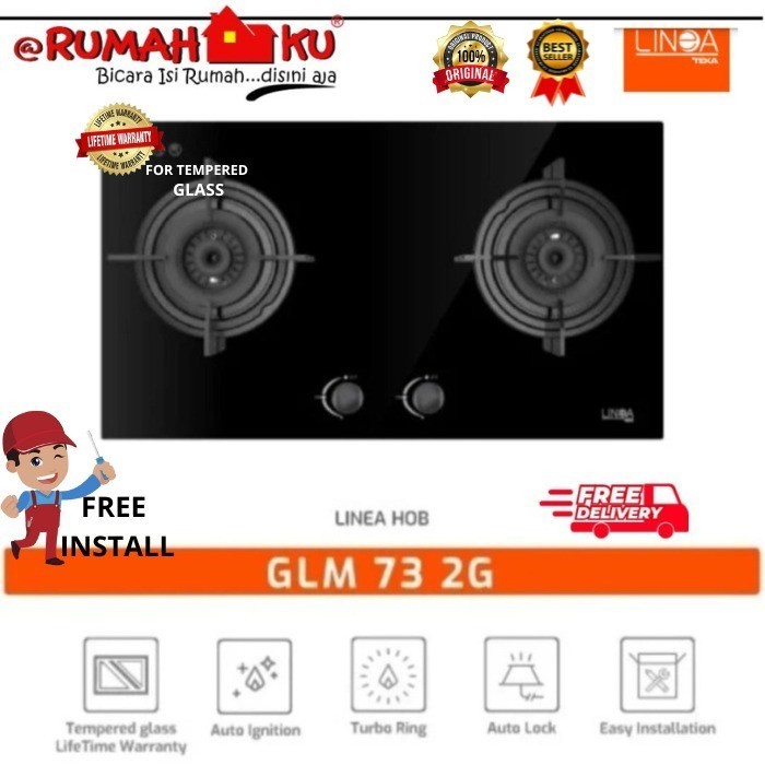 Jual Kompor Gas Tanam Linea By Teka Glm 73 2G Built-In Gass Hob ...