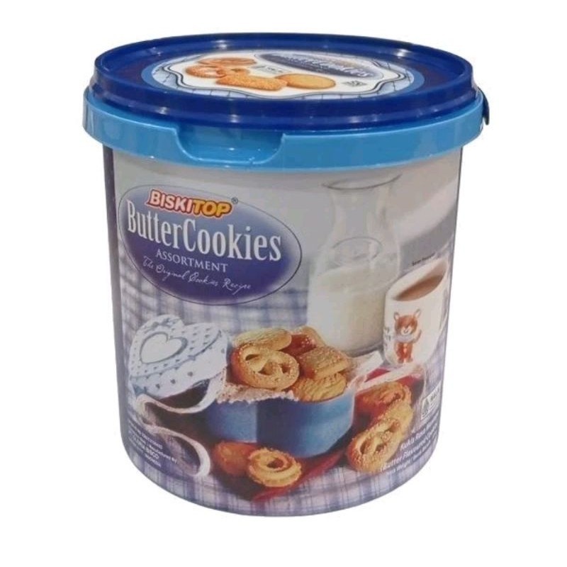 Jual BISKITOP BUTTER COOKIES/ BISKITOP BUTTERCOOKIES KEMASAN EMBER