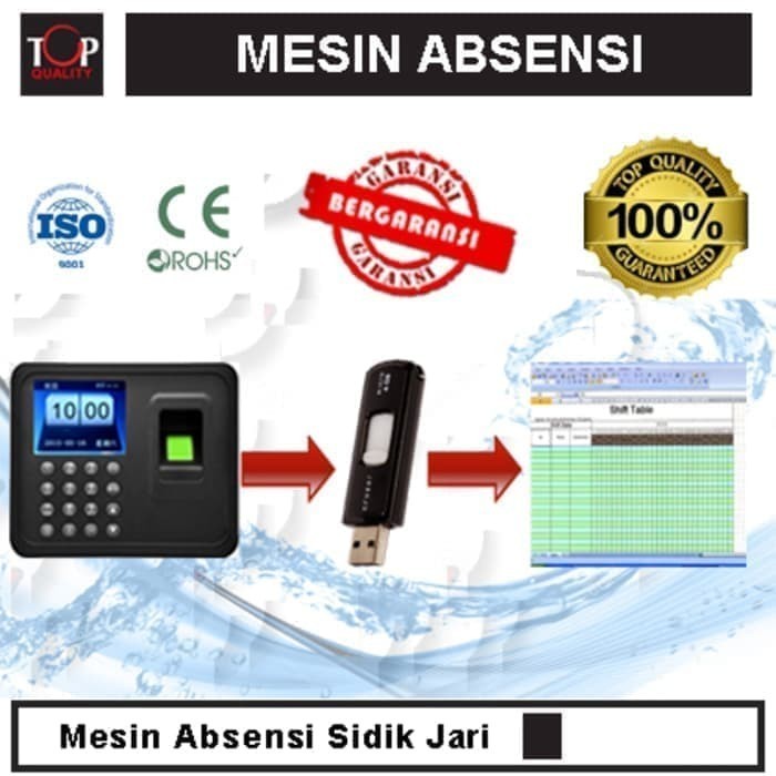 Jual MESIN ABSENSI / MESIN ABSEN / SIDIK JARI / FINGER PRINT A3 ...