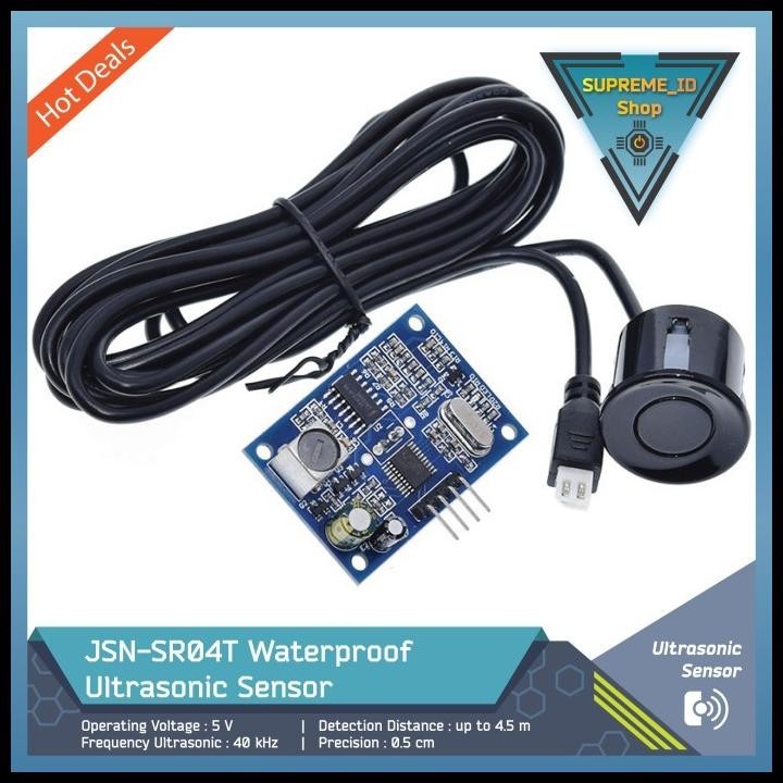 Jual HOT DEAL JSN-SR04T WATERPROOF LONG RANGE ULTRASONIC PROXIMITY ...