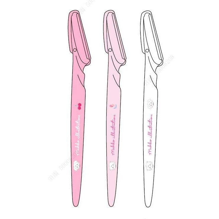 Jual Official BALI MINISO MIKKO Eyebrow Razors (3 pcs) Pencukur Alis ...