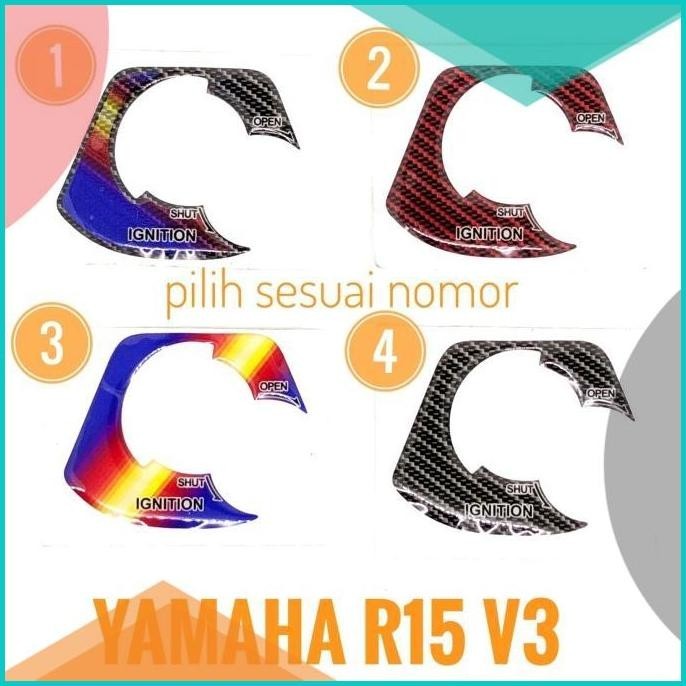 Jual Stiker Timbul Emblem Kunci Kontak Yamaha R Vva V Sticker Motor F Shopee Indonesia