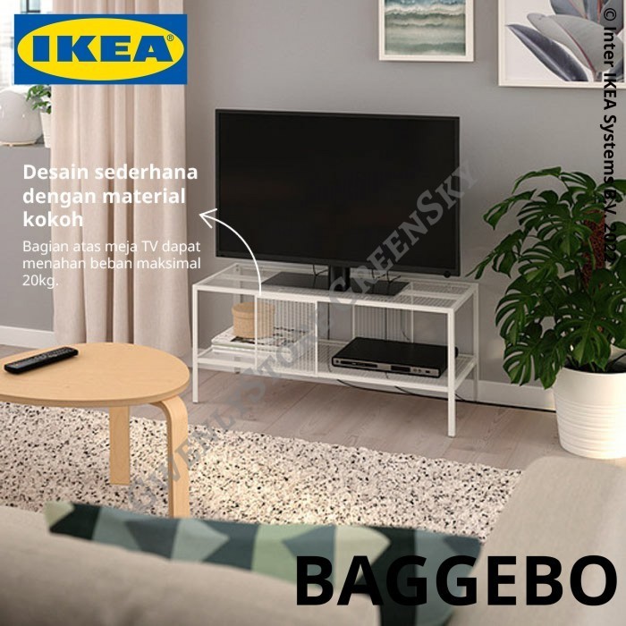 Jual Meja tv rak besi penyimpanan minimalis metal bench storage kokoh ...