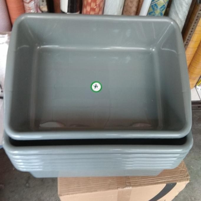 Jual BASKOM SEGI PLASTIK HIDROPONIK/BAK SEGI EMPAT/BAK TAHU ABU JUMBO