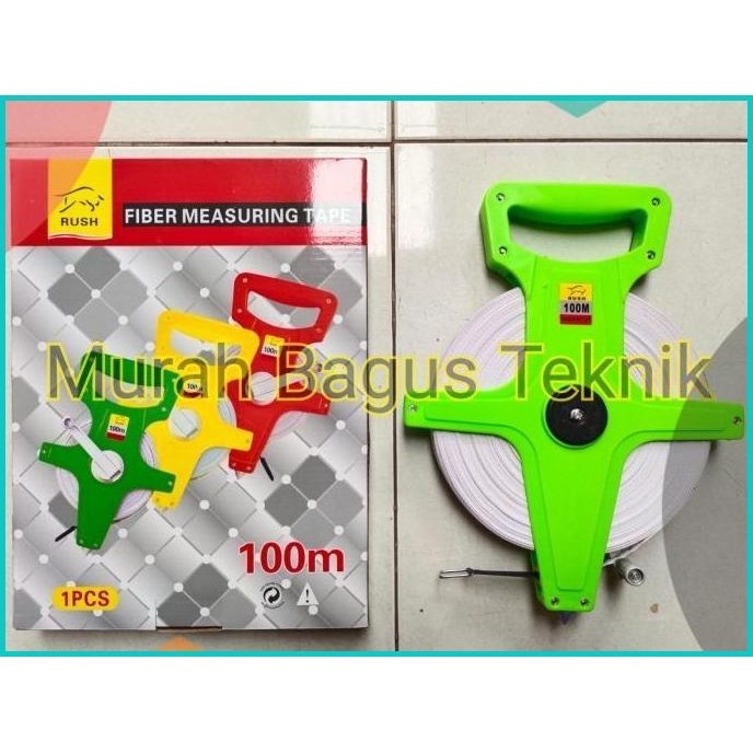 Jual Meteran Rol Tancap Fiber 30M / 50M / 100M Meteran Tanah Gulung ...