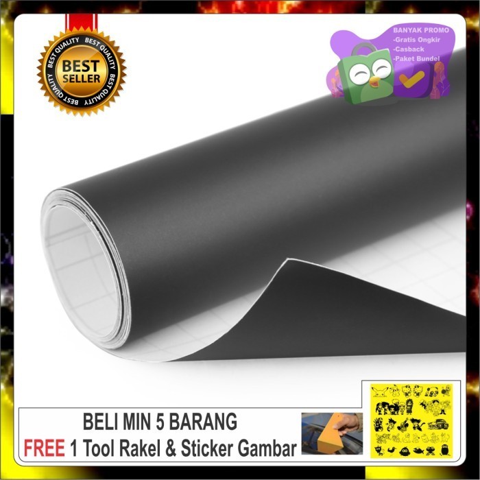 Jual Stiker Warna Hitam Doff 1 Roll / 50 Meter | Shopee Indonesia