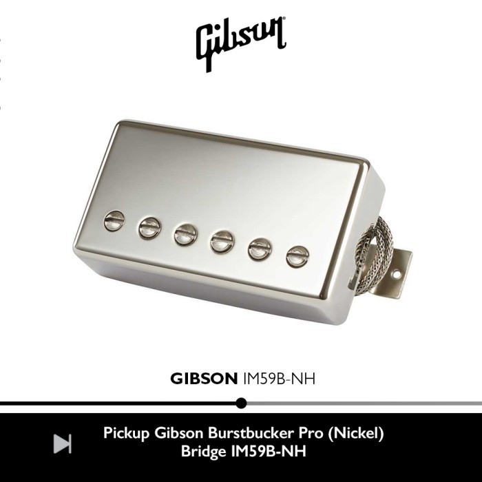 Jual Pickup Gibson Burstbucker Pro (Nickel) Bridge IM59B-NH | Shopee  Indonesia