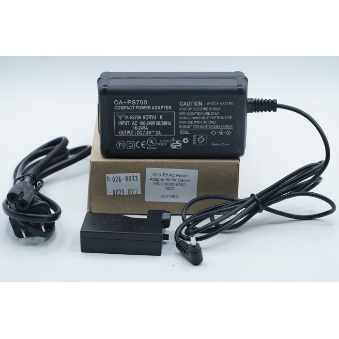 Jual Adaptor Ack-E8 With Dr-E8 Baterai Case Battery Ac Power Adapter ...