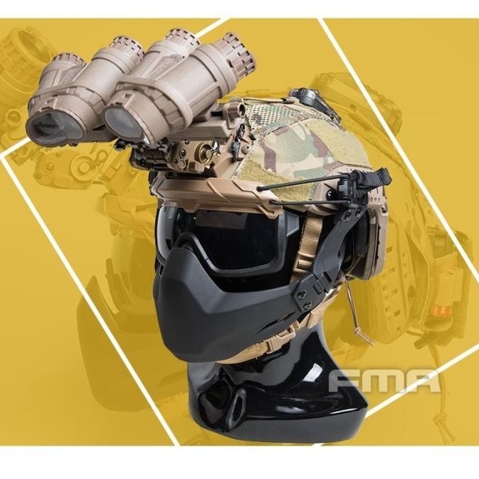Jual Galvion Repro Caiman Fast Mandible Guard Masker Half Seal Mask Folding Tactical Helmet