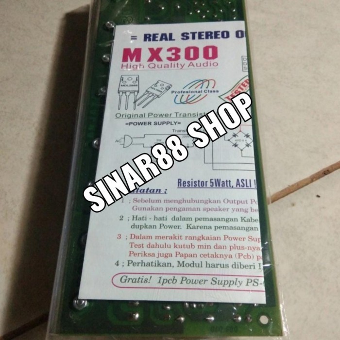 Jual Kit Power Amplifier Btl Ocl 300W Mx300 Mx 300 Bell | Shopee Indonesia