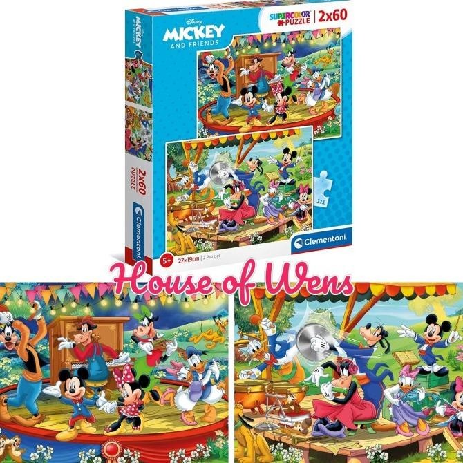 Jual Clementoni Mickey And Friends 2X60 Puzzle 5+ Original Made In ...