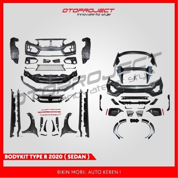 Jual BODY KIT/BODYKIT ALL NEW CIVIC TURBO SEDAN 2020 2021 TYPE R ...