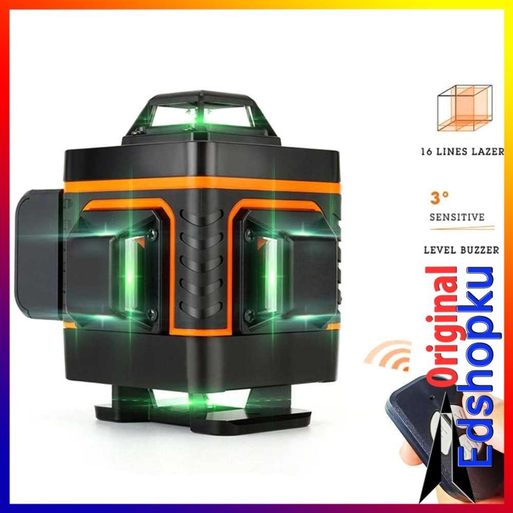 Jual Alat Level Laser Mesin Self Leveling 4D 16 Line Remote Bangunan ...