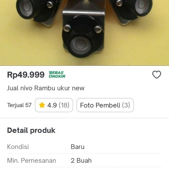 Jual Menarik Nivo Rambu Ukur Bak /Nivo Mistar | Shopee Indonesia